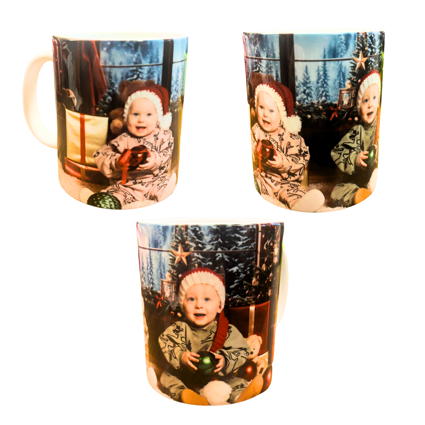 Personalised Photo Ceramic Cup - Wrap around, collage or designed