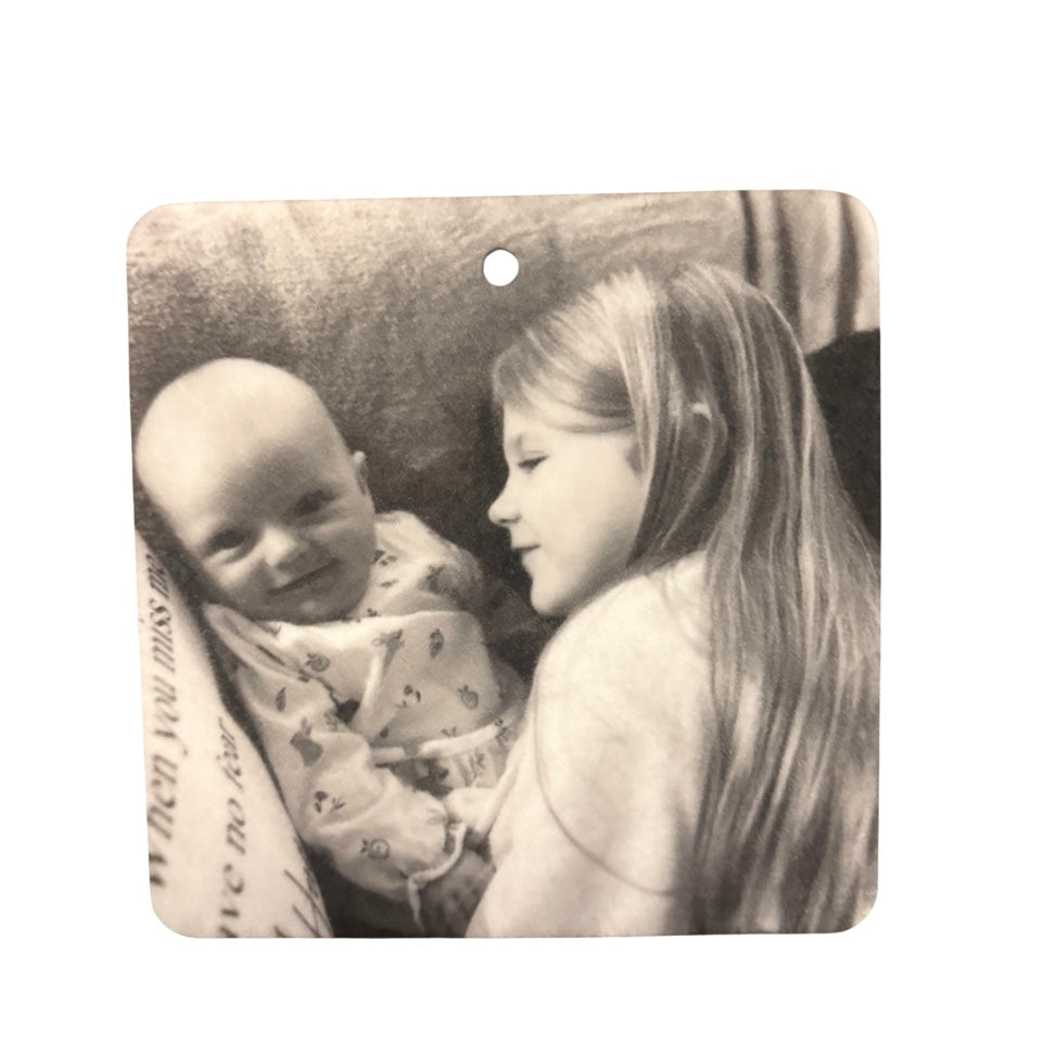 Photo car freshener (double sided print)