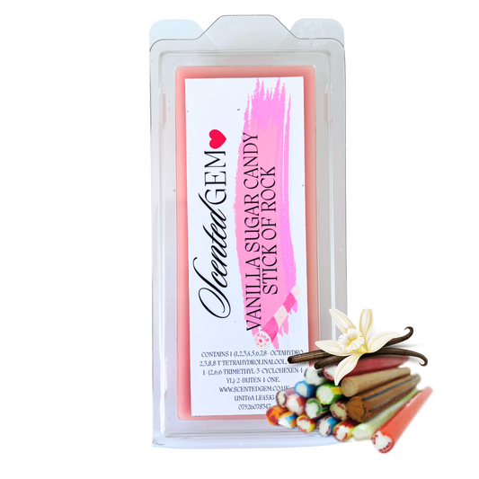 Vanilla sugar candy stick a rock Wax melt