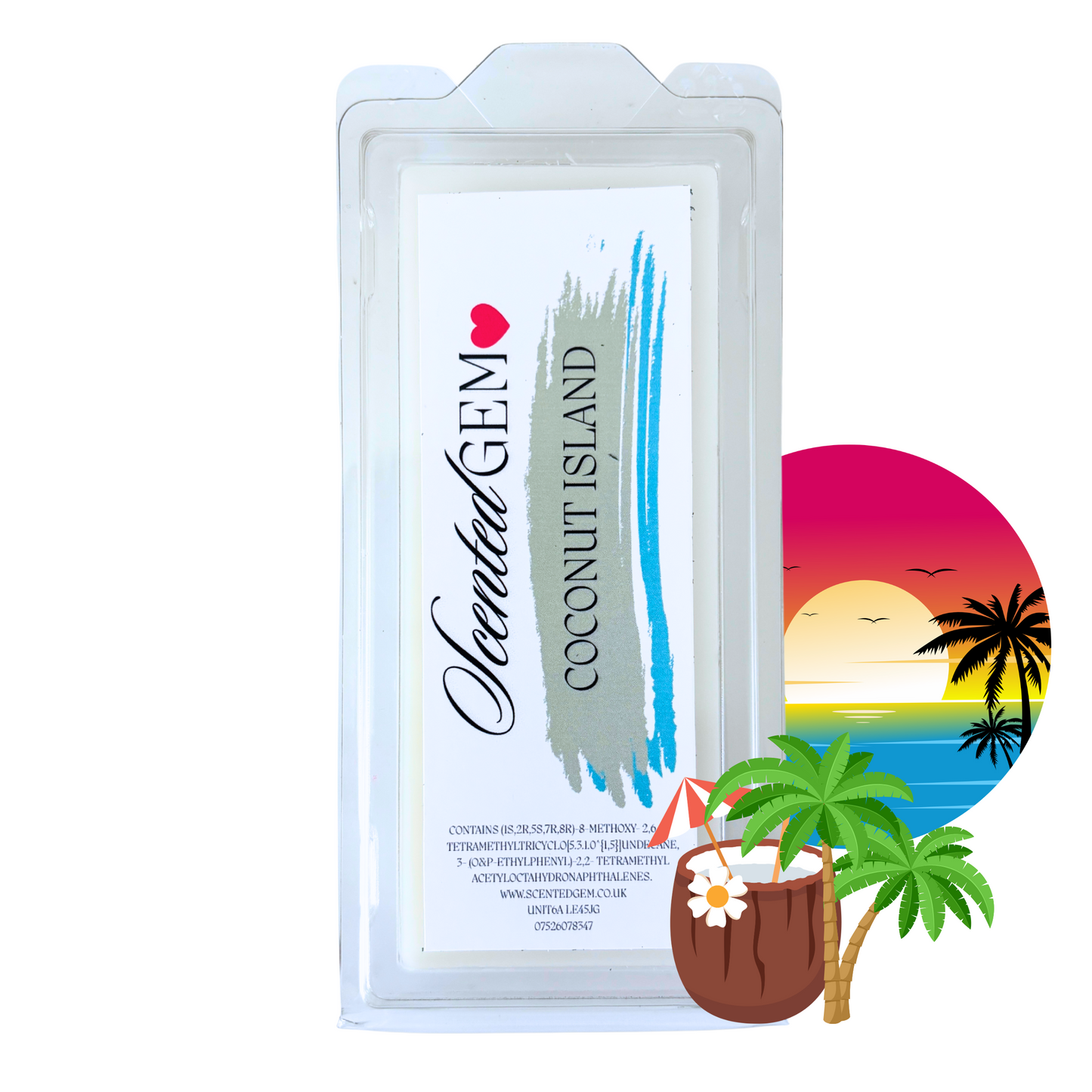 Coconut island wax melt