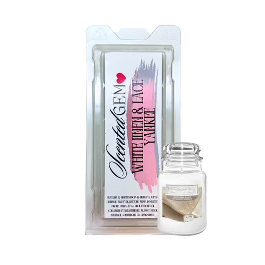 White linen & Lace Yank-e dupe wax melt