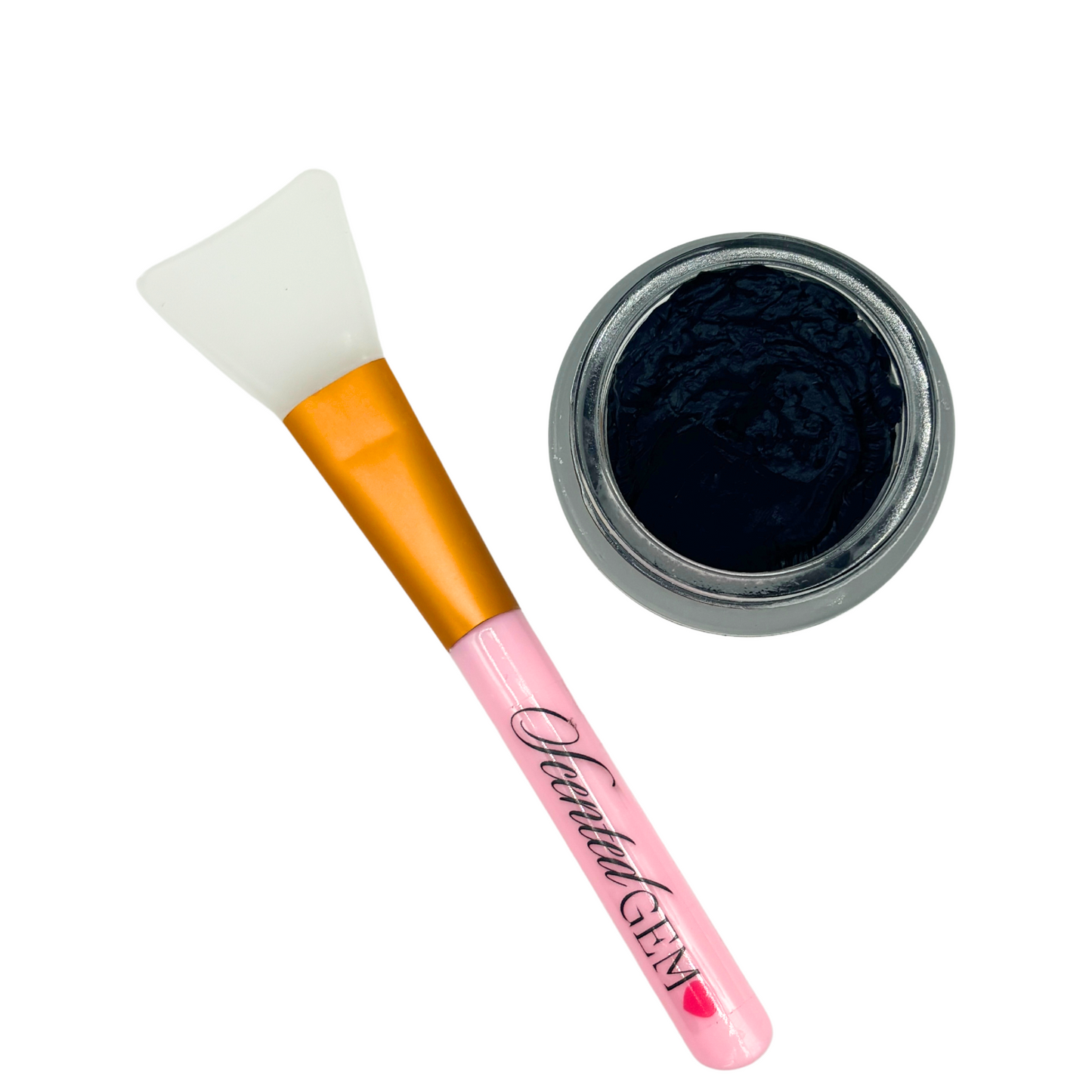 Charcoal face mask with free applicator brush
